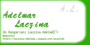 adelmar laczina business card